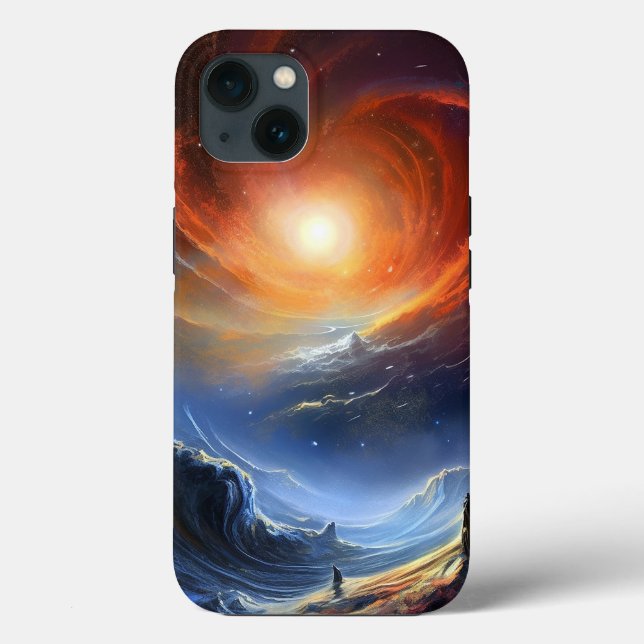 Coques Case-Mate iPhone Espace extra-atmosphérique Sci Wi Art paysage (Verso)