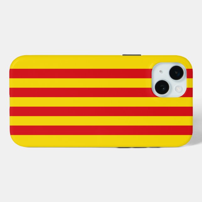 Coques Case-Mate iPhone Espagne : La Senyera Catalogne (Verso (horizontal))