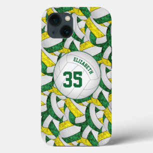 Case-Mate iPhone Case esprit d'équipe d'or vert cadeaux filles volley