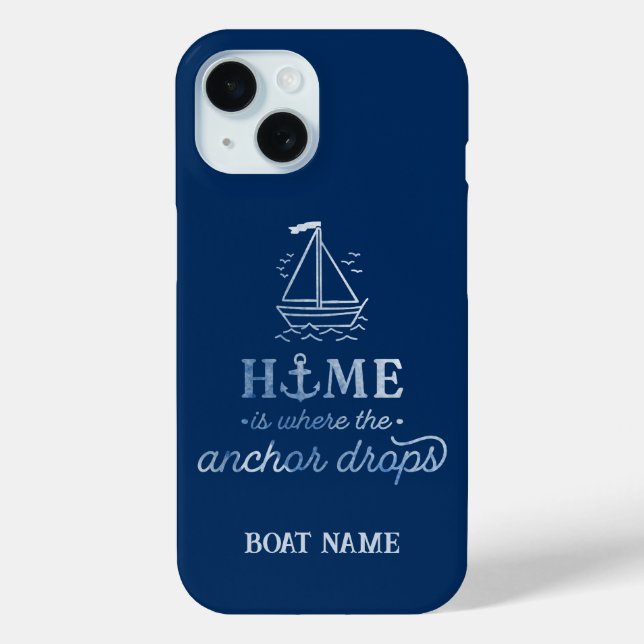 Coques Case-Mate iPhone Esprit Naútico Bateau Bleu Marine   (Verso)