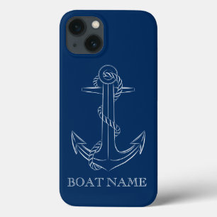 Case-Mate iPhone Case Esprit nautique Ancre Marine Bleu