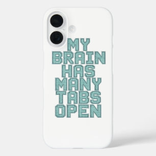 Coque Pour iPhone 16 Esprit surchargé et débordé identifiable