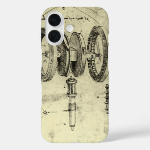Coques iPhone 16 Esquisse technique de Leonardo da Vinci d'une roue