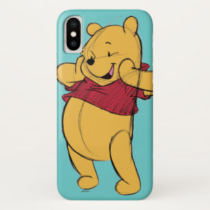 Coque iPhone X Esquisse Winnie l'ourson
