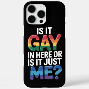 Coques iPhone 16 Pro Max Est-Ce Gay Dans Ici Ou Est-Ce Juste Moi Drôle LGBT