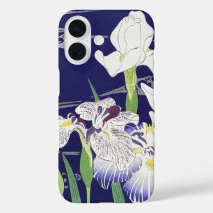 Coque Pour iPhone 16 Estampe d'art Iris japonais vintage de Kogyo Tsuki