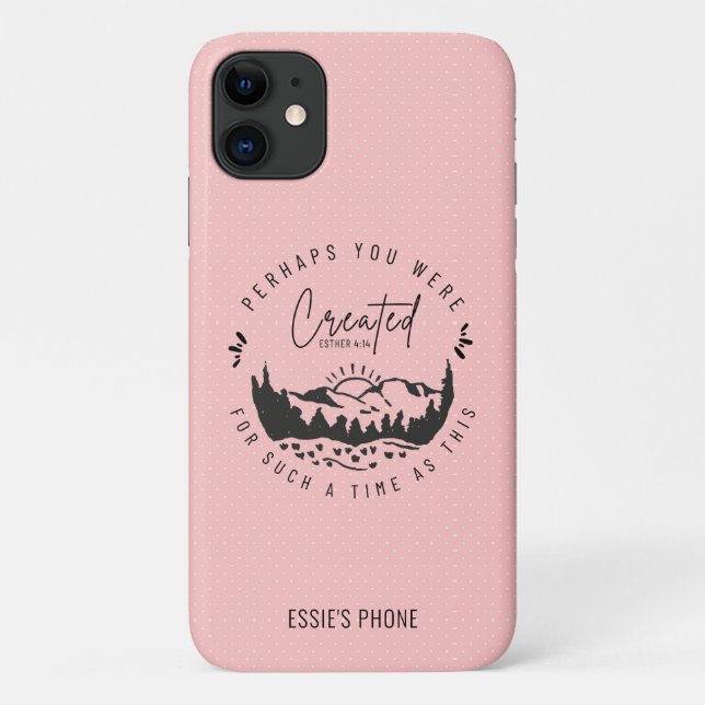 Coques Case-Mate iPhone Esther personnalisée Bible Verse Blush Christian (Dos)