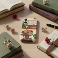 Étagère florale de style vitrail pour amateur de l
