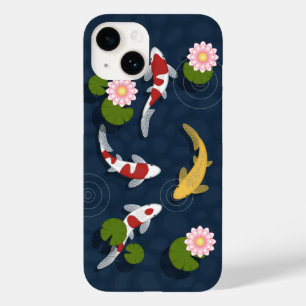 Coque Pour iPhone 14 Étang japonais de poissons Koi