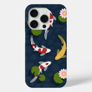 Coque iPhone 15 Pro Étang japonais de poissons Koi
