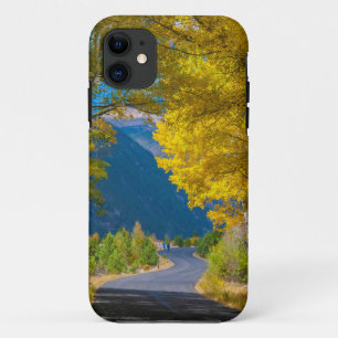 Etui iPhone Case-Mate États-Unis, Colorado. Route flanquée de trembles