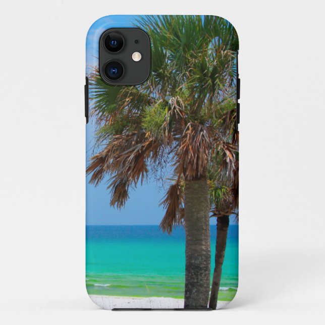 Coques Case-Mate iPhone États-Unis, Floride. Palmiers sur la côte d'émerau (Dos)