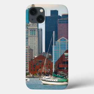 Etui iPhone 13 États-Unis, Massachusetts. Skyline du front de mer
