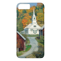 États-Unis, Vermont, rivière Waits. Feuillage d'au