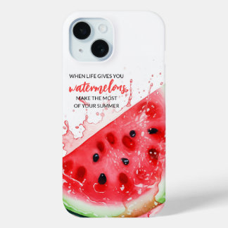 Coque Pour iPhone 15 Eté Motivationnel Elégant