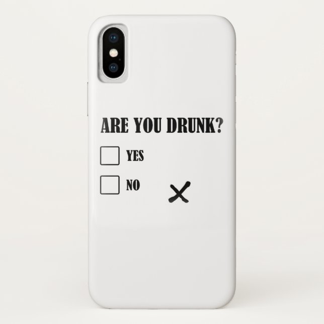 Coques Case-Mate iPhone êtes vous les ques drôles ivres d'illustration de (Dos)