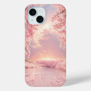 Coque Pour iPhone 15 Ethérée Cerisier Fleur Eau