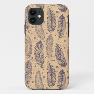 Etui iPhone Case-Mate Ethnic Feather Outline Motif