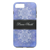 Ethnic Floral Mandala sur grunge bascgrounde iPhon