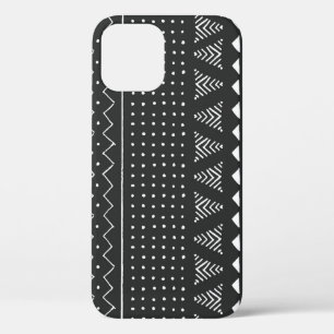 Case-Mate iPhone Case Ethnie tribale : motif noir blanc.