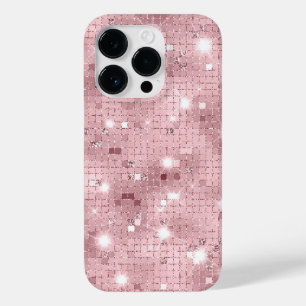 Coque Pour iPhone 14 Pro Étincelle Rose de luxe