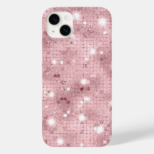 Coque Pour iPhone 14 Plus Étincelle Rose de luxe