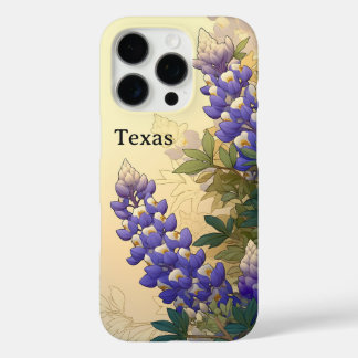 Coques iPhone 16 Pro Étiquette de bagage Texas Bluebonnet