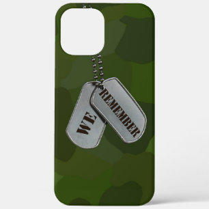 Case-Mate iPhone Case étiquette de chien militaire sur camouflage vert