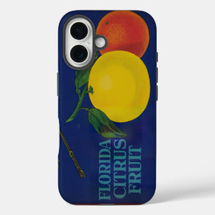 Coque Pour iPhone 16 Étiquette de fruits vintage à argile de whip