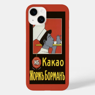 Coques Pour iPhone Étiquette de produit vintage, russe chocolat chaud