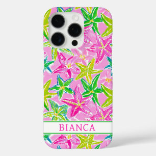 Coques iPhone 16 Pro Étoile de mer colorée Monogrammée