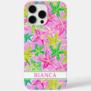 Coques iPhone 16 Pro Max Étoile de mer colorée monogrammée