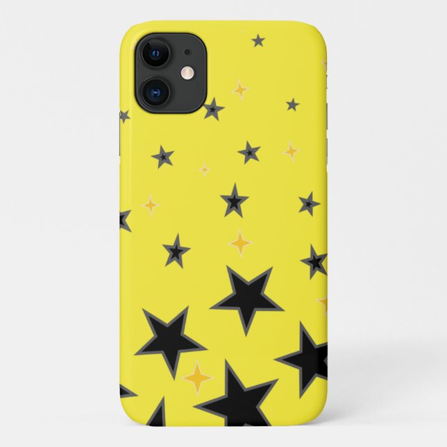 Coques Case-Mate iPhone étoile jaune (Dos)