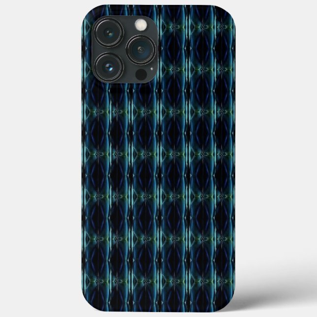 Coques Case-Mate iPhone Etoiles arc-en-ciel bleu vert, Motif Artdeco (Verso)