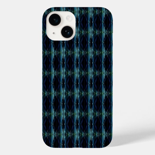 Coques Case-Mate iPhone Etoiles arc-en-ciel bleu vert, Motif Artdeco (Verso)