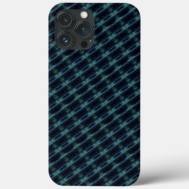 Coques Case-Mate iPhone Etoiles arc-en-ciel bleu vert, Motif Artdeco (Verso)