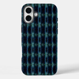 Coques iPhone 16 Plus Etoiles arc-en-ciel bleu vert, Motif Artdeco
