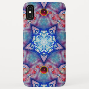 Case-Mate iPhone CASE ÉTOILES BLEU ROUGE ABSTRAITES AVEC PIERRES