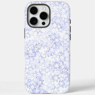 iPhone 16 Pro Max Case Etoiles Bleues et Blancs Team Spirit Couleurs spor