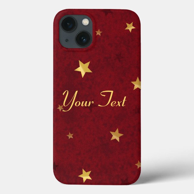 Coques Case-Mate iPhone étoiles brillantes Royal Red (Verso)