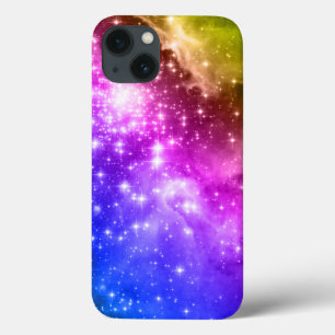 iPhone 13 Case Étoiles de couleur arc-en-ciel