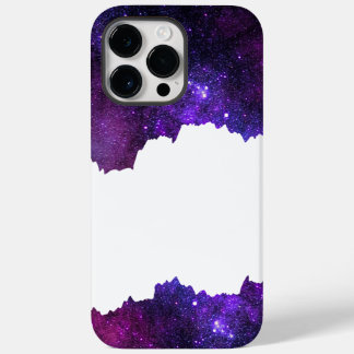 Coque Pour Pour iPhone 14 Pro Max étoiles de galaxie violette