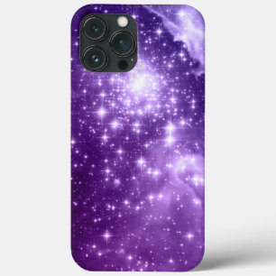 iPhone 13 Pro Max Coque Étoiles de magie violette