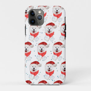 Case-Mate iPhone Case Étoiles de Noël de la race de chien Samoyède