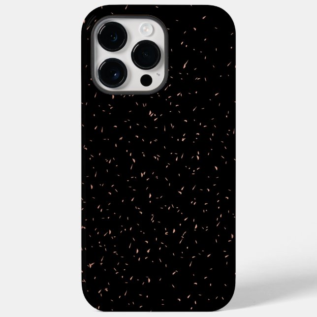 Coques Case-Mate iPhone Etoiles d'or dans l'Aquarelle du ciel foncé (Verso)