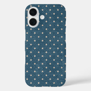 Coque Pour iPhone 16 Étoiles Éteintes Sur Fond Bleu