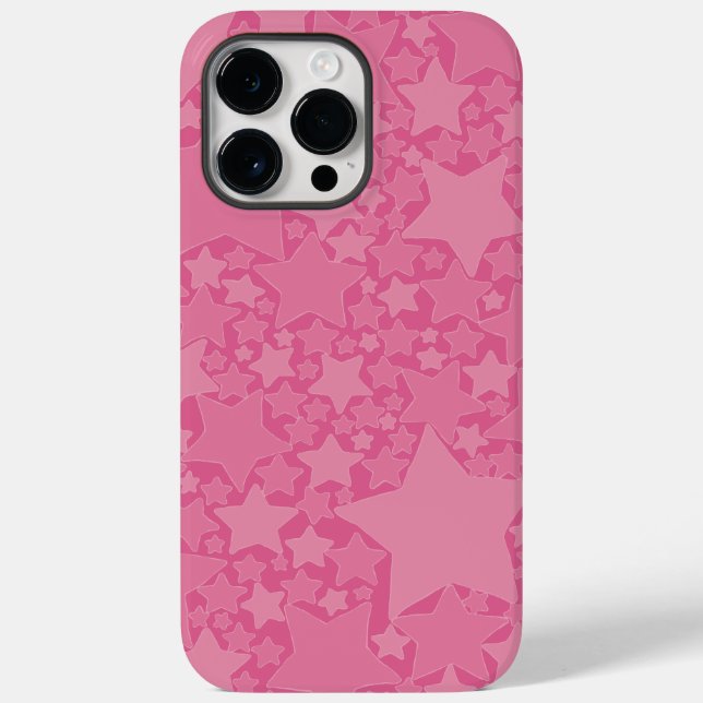 Coques Case-Mate iPhone Étoiles, Étoiles, Étoiles - Rose (Verso)