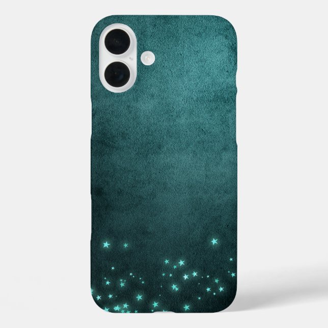 Coques Case-Mate iPhone Étoiles Mystic Twilight | Luminosité de néon vert  (Verso)