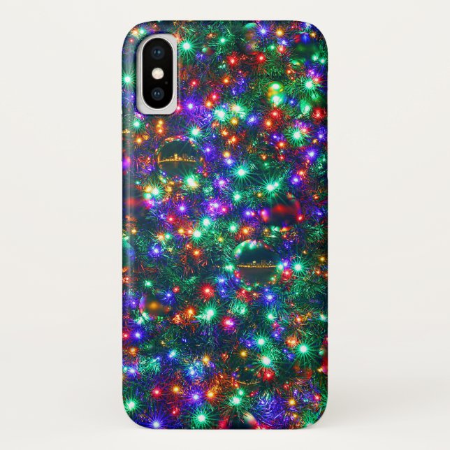 Coques Case-Mate iPhone Étoiles pétillantes de Noël (Dos)