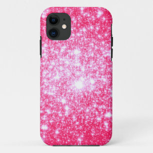 Coques Pour iPhone Étoiles roses brillantes